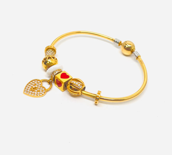 22K Gold Pandora Style Bracelet – Dubai Jewellers