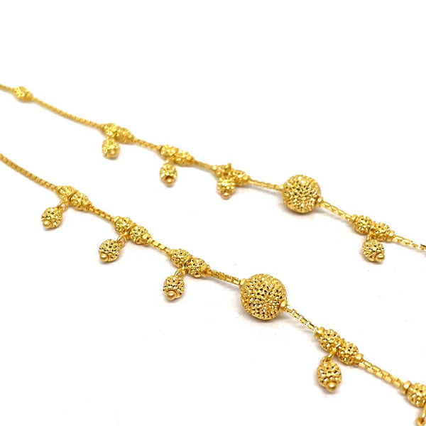 22k Gold Anklet PAIR Dubai Jewellers