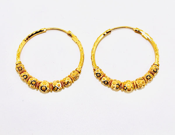 22K Gold Wali Earrings – Dubai Jewellers - Main Image
