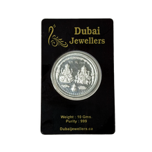 999 Silver Lakshmi & Ganesh Coin 10 gm