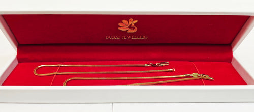 22k Gold Anklet Pair