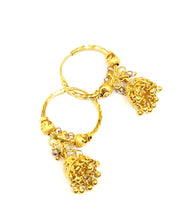 22K Gold Jhumka Hoop  Earrings