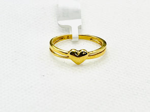 22K Gold Heart Ring