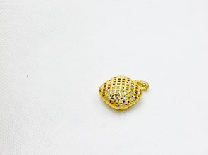 22K Gold Floral Pendant