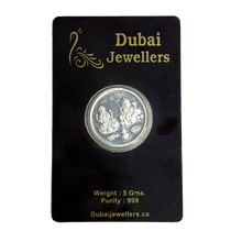 999 Silver Lakshmi & Ganesh Coin 5 gm