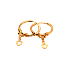 22k Gold Hoops Earrings