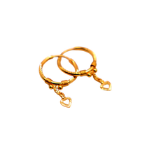 22k Gold Hoops Earrings