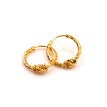 22k Gold Hoops Earrings