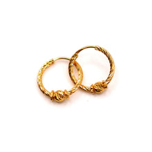22k Gold Hoops Earrings