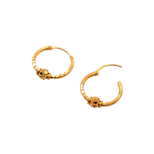 22k Gold Hoops Earrings