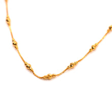 22K Gold Necklace with Ball Design