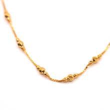 22K Gold Necklace with Ball Design
