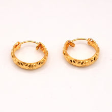 22K Gold Wali Hoops