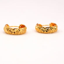 22K Gold Wali Hoops
