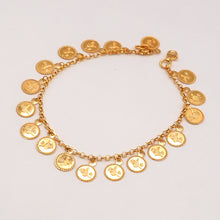 22K Gold Turkish Lira coin Bracelet