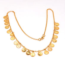 21K Gold Turkish Lira coin Necklace