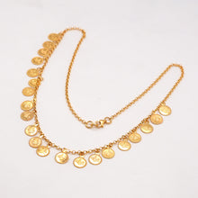21K Gold Turkish Lira coin Necklace