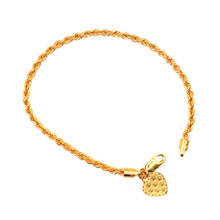 22K Gold Rope Bracelet