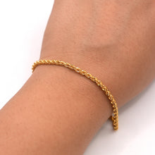 22K Gold Rope Bracelet