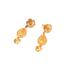 22K Gold Earrings Studs with Drop