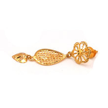22K Gold Earrings Studs with Drop