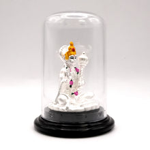 999 Silver Lord Hanuman Murti in Case