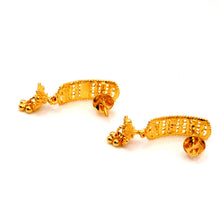 22K Gold Traditional Studs/Tops Earrings with Jhumki