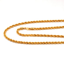 22K Gold Rope Chain 22 Inch