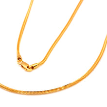 22K Gold Foxtail Chain 22 Inch