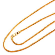 22K Gold Foxtail Chain 22 Inch