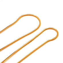 22K Gold Foxtail Chain 22 Inch