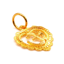 22K Gold Om Pendant