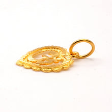 22K Gold Om Pendant