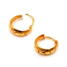 22K Gold Traditional Style Hoops Earrings