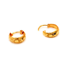 22K Gold Traditional Style Hoops Earrings