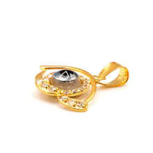 22K Gold Evil Eye Pendant