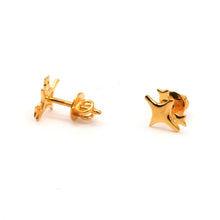 22K Gold Stars Studs