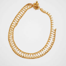 22K Gold Anklet Pair