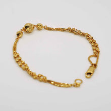 22K Gold Elegant Ball Threaded Design