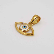 22k Evil Eye Gold Pendent