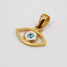 22k Evil Eye Gold Pendent