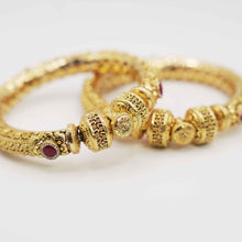 22K  Antique Gold Bangles