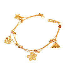 22k Gold Charm Bracelet
