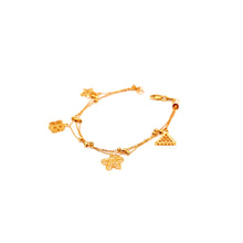 22k Gold Charm Bracelet