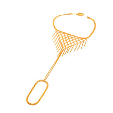 22K Gold Hand Chain Bracelet