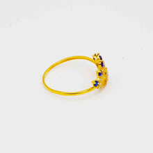 22K Evil Eye Gold Ring