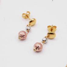 22k Gold Triple Tone Ball Necklace