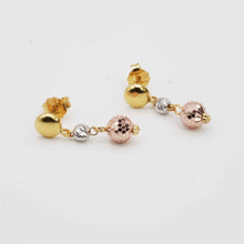 22k Gold Triple Tone Ball Necklace