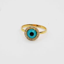22k Evil eye Gold Ring