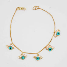 22k Gold Evil Eye Bracelet